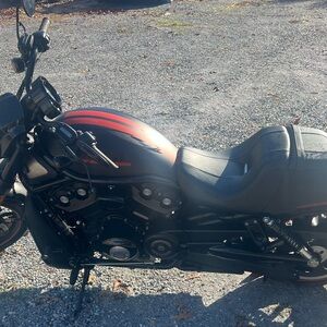 Black and Red Motorcycle